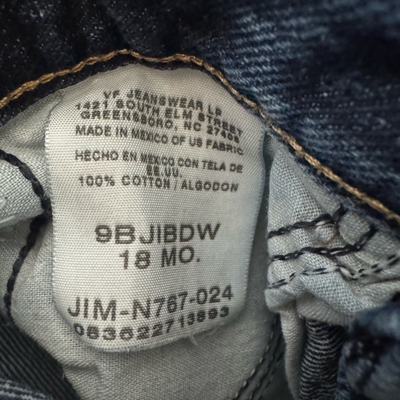 Vintage Wrangler Baby Jeans – 18 Months – Made in Mexico of USA Fabric - Picture 3 of 4